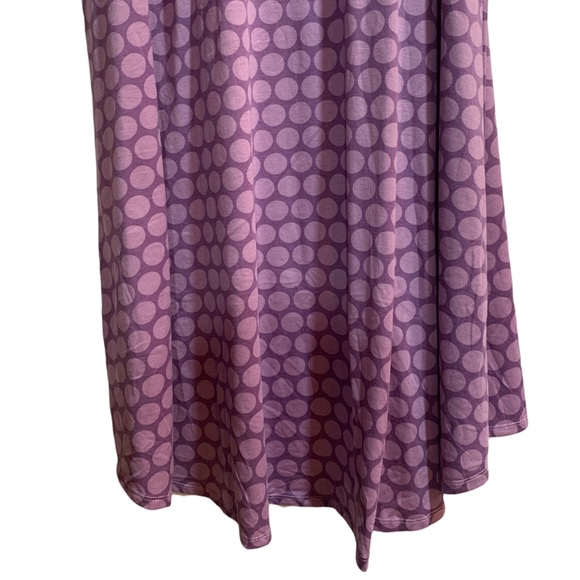 LuLaRoe Carly Purple Polka Dot 2XL NWOT - Picture 6 of 8